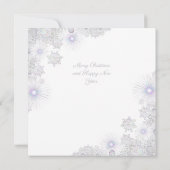 White Snowflake Kaart (Achterkant)