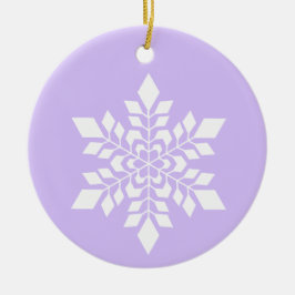 White Snowflake Keramisch Ornament