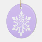 White Snowflake Keramisch Ornament (Links)
