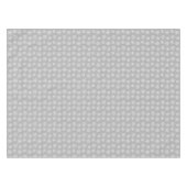 White Snowflake Pattern on Light Silver Grey Tafelkleed (Voorkant (Horizontaal))