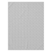White Snowflake Pattern on Light Silver Grey Tafelkleed (Voorkant)