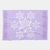 White Snowflake Theedoek (Horizontaal)