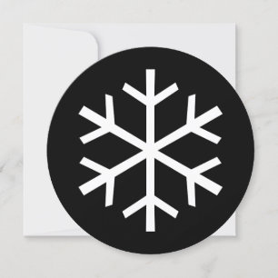 White Snowflake Uitnodiging tot feestdag