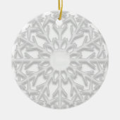 White Snowflake zal je mijn Bridesmaid zijn Keramisch Ornament (Voorkant)