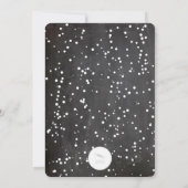 White Snowflakes Chalkboard Holiday Party Uitnodig Kaart (Achterkant)