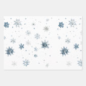 White Snowflakes Deer Coconut Ornaments Inpakpapier Vel (Voorkant)
