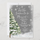 White Snowflakes Dit is het seizoen om te trouwen Kaart (Voorkant)