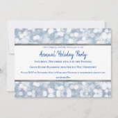 White Snowflakes Holiday Party Uitnodiging (Voorkant)