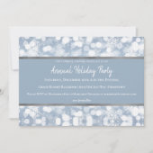 White Snowflakes Holiday Party Uitnodiging (Voorkant)