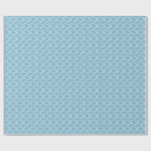White Snowflakes Light Icy Blue Cadeaupapier (Vlak)