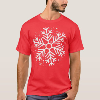 White Snowflakes Merry Christmas Costume 2 T-shirt