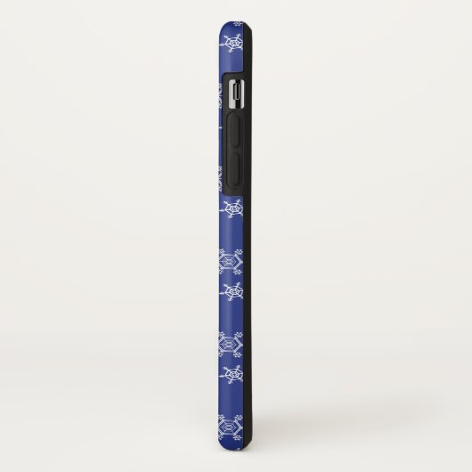 White Snowflakes Pattern Case-Mate iPhone Case (Achterkant/links)