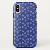 White Snowflakes Pattern Case-Mate iPhone Case (Achterkant)