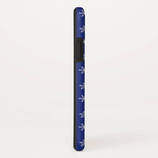 White Snowflakes Pattern Case-Mate iPhone Case (Achterkant / rechts)