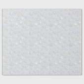 White Snowflakes Waterverf kerst Cadeaupapier (Vlak)