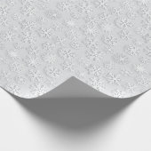 White Snowflakes Waterverf kerst Cadeaupapier (Hoek)