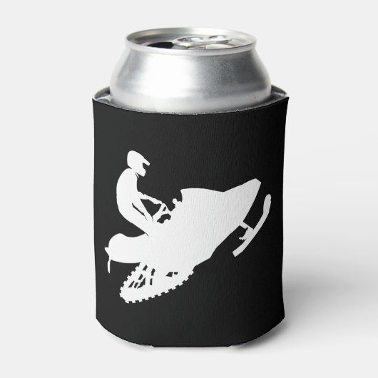 White-Snowmobile Blikjeskoeler (Blikje Voorkant)