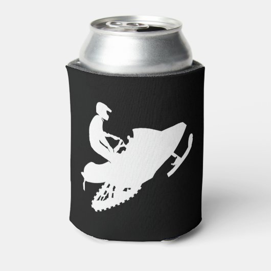 White-Snowmobile Blikjeskoeler (Blikje Achterkant)