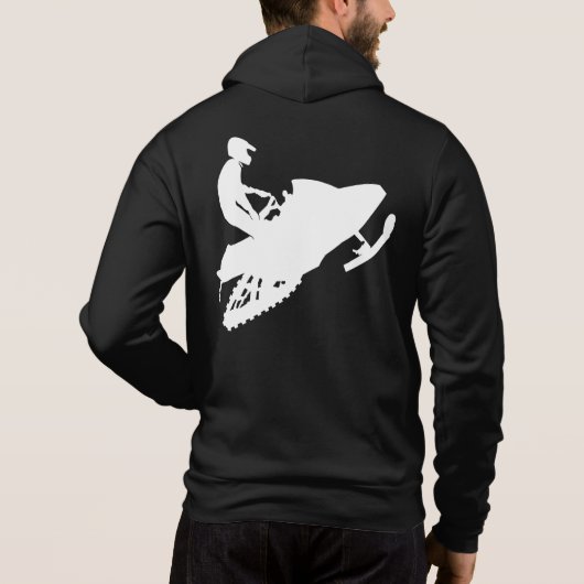 White-Snowmobile Hoodie (Achterkant)