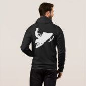 White-Snowmobile Hoodie (Achterkant volledig)