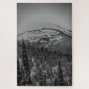 White Snowy Forest Jigzaag Puzzle Legpuzzel