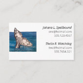 White Social calling card-whale Visitekaartje (Voorkant)