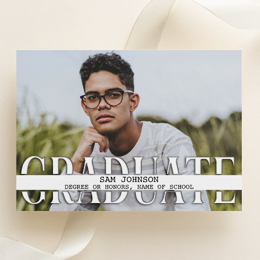 White Space Foto Afstuderen Aankondiging