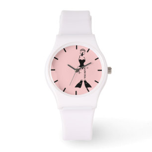 White Space Scuba Diva Horloge