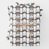 White Spark Dancer Inpakpapier Vel (In situ)