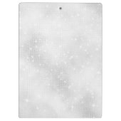 White Sparkle Glitter Klembord (Achterkant)