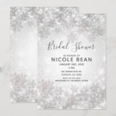 White Sparkle Winter Wonderland Vrijgezellenfeest Kaart (Voorkant / Achterkant)