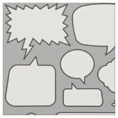 White Speech Bubbles Patroon Stof (Close Up)