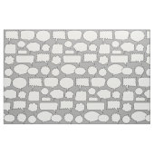 White Speech Bubbles Patroon Stof (Fat Quarter)