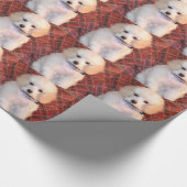 White Speelgoed podle Fluffy Puppy Cadeaupapier (Hoek)