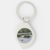 White Spider Lily key chain  Sleutelhanger (Voorkant)