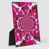 White Spider op een mooie rode rode rozenplaque Fotoplaat (Zijkant)