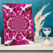 White Spider op een mooie rode rode rozenplaque Fotoplaat (Zijkant)