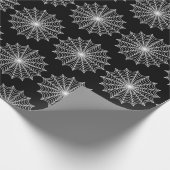 White Spider Web Halloween Cadeaupapier (Hoek)