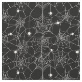 White Spider Web Halloween Stof (Close Up)