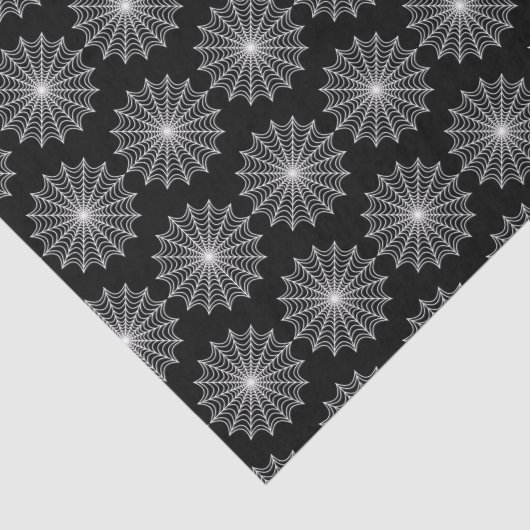 White Spider Web Halloween Tissuepapier (Detail)