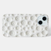 White Spiral iPhone Case Minimal Modern Look (Achterkant (horizontaal))