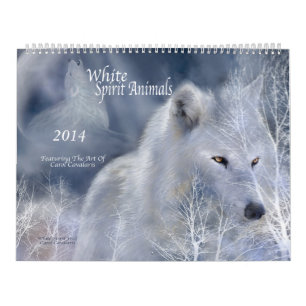White Spirit Animals Art Agenda 2014 Kalender