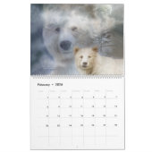White Spirit Animals Art Agenda Kalender (Feb 2026)
