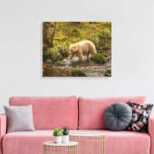 White Spirit Beer Hunts for fish on Riordan Creek Canvas Afdruk (Insitu (Woonkamer))