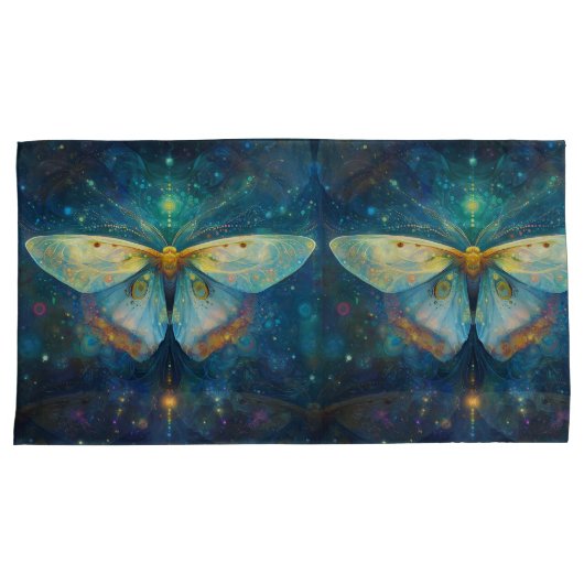 White Spirit Moth Kussensloop (Voorkant-Rechts)