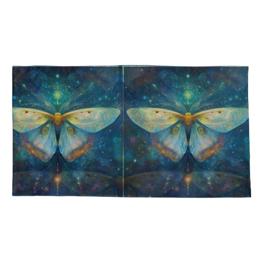 White Spirit Moth Kussensloop (Achterkant-Links)