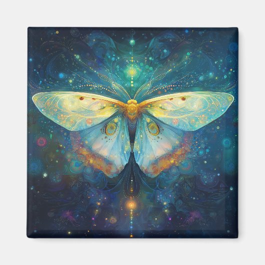 White Spirit Moth Magneet (Voorkant)