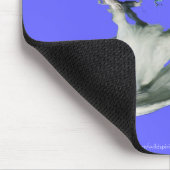 White Spirit Raven Wildlife Art Mousepad Muismat (Hoek)