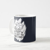 White Splash Funny Cat Quote Koffiemok (Voorkant links)