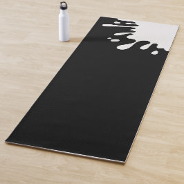 White Splash op Black Yogamat